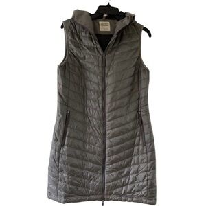 Skhoop The Debbie Longline Quilted Vest with Hood Designed in Sweden